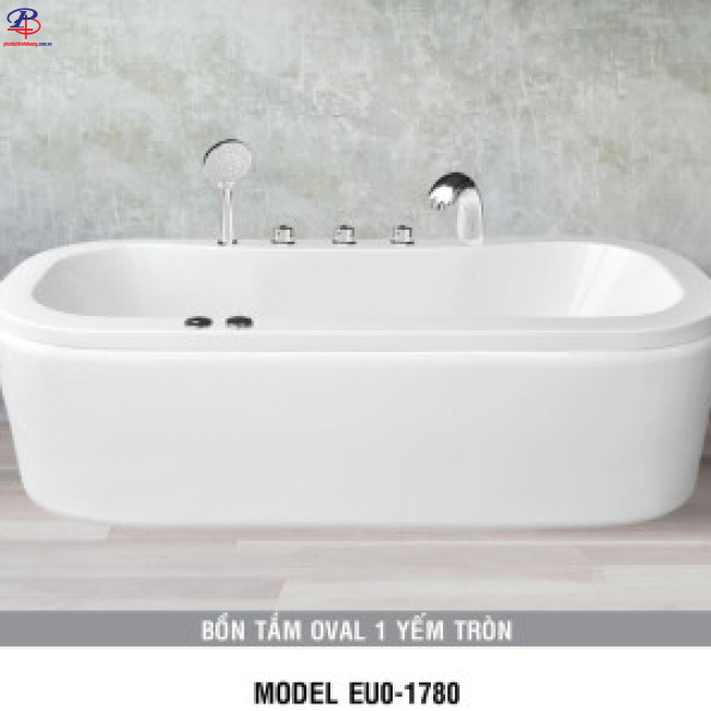 Bồn Tắm EU0-1780 (Chân Yếm) - Acrylic (Thiết Bị Vệ Sinh Giá Rẻ Bình Dương)