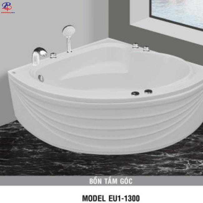 Bồn Tắm EU1-1300 (Chân Yếm) - Galaxy (Thiết Bị Vệ Sinh Giá Rẻ Bình Dương)