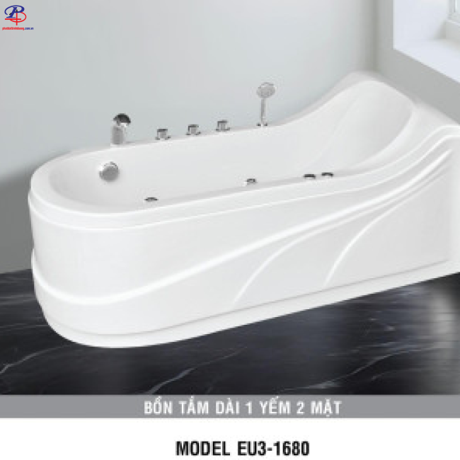 Bồn Tắm EU3-1680 (Chân Yếm) - Galaxy (Thiết Bị Vệ Sinh Giá Rẻ Bình Dương)