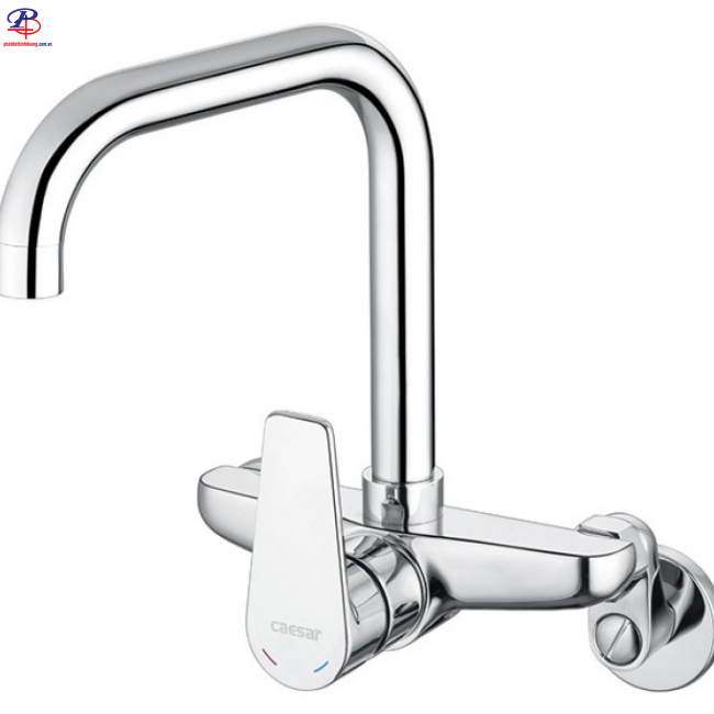 Vòi Bếp Caesar K535C Gắn Tường Nóng Lạnh