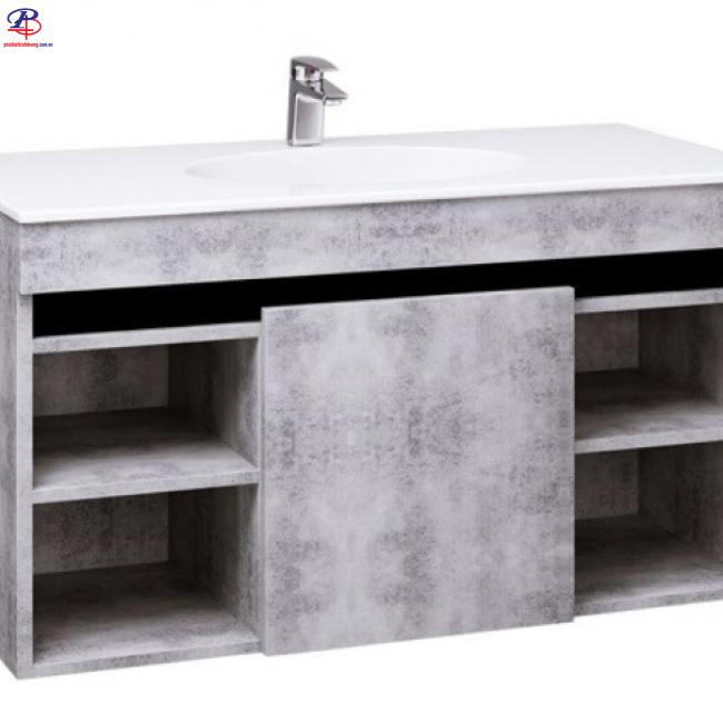 Bộ Tủ Lavabo Caesar Treo Tường LF5028/EH05028ASV Màu Xám