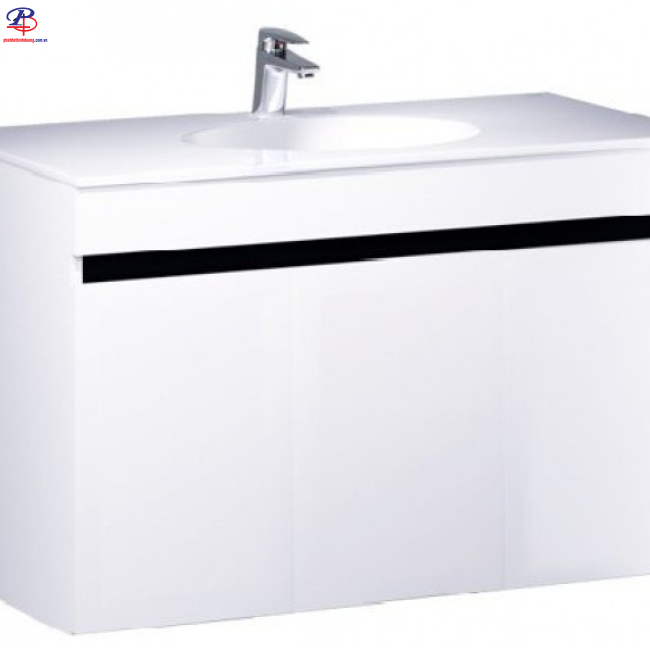 Bộ Tủ Lavabo Caesar Treo Tường LF5028/EH15028AV Màu Trắng