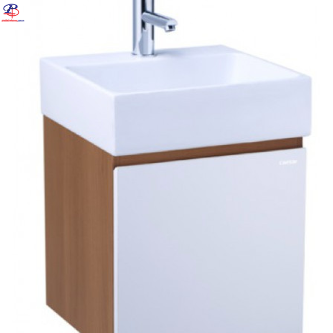 Bộ Tủ Lavabo Caesar Treo Tường LF5257/EH05257AWV vân Gỗ