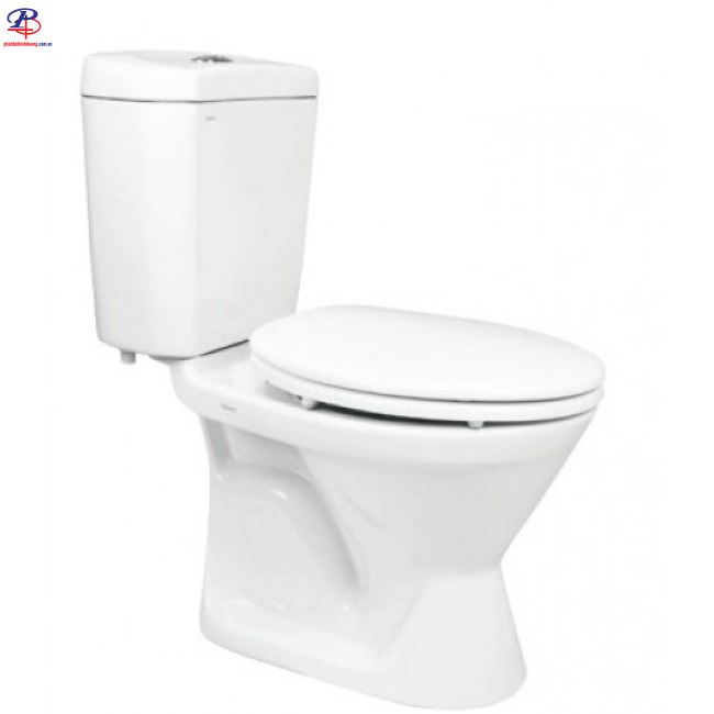 Bồn Cầu Viglacera VI66 2 Khối Nắp êm (Thiết bị vệ sinh chính hãng tại Bình Dương)