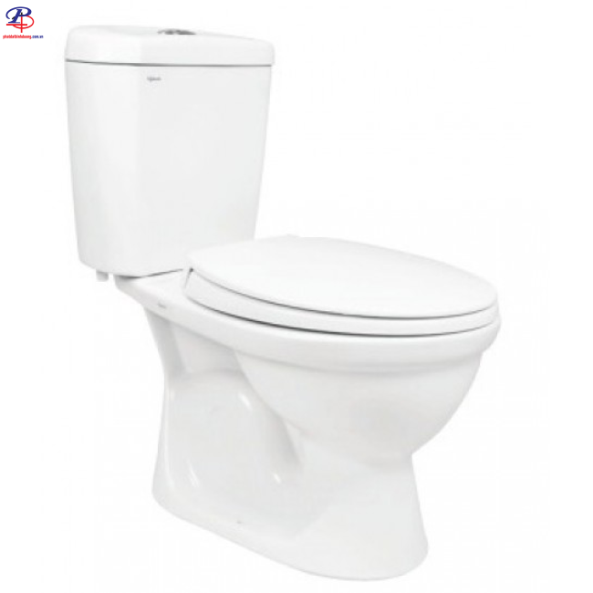 Bồn Cầu Viglacera VI88 2 Khối Xả Nhấn Nắp Êm (Thiết bị vệ sinh chính hãng tại Bình Dương)