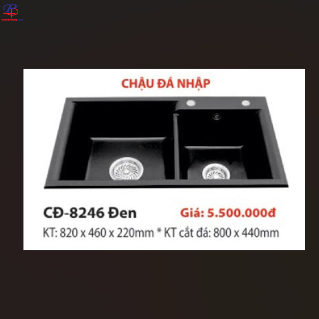 Chậu Chén CĐ - 8246 ĐEN